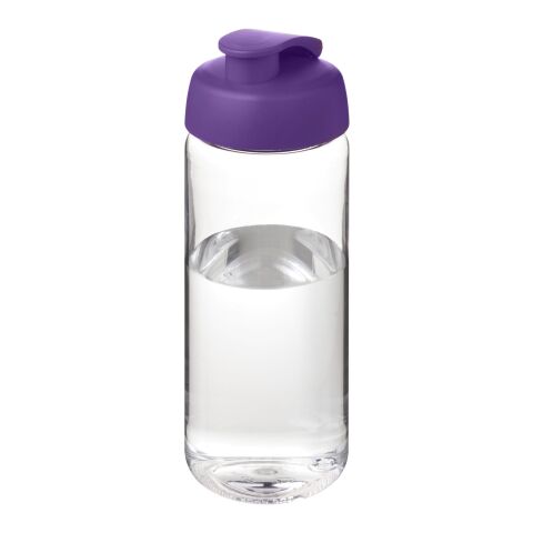 Bidón deportivo con tapa Flip de 600 ml &quot;H2O Active® Octave Tritan™&quot; Transparente-Morado | sin montaje de publicidad | no disponible | no disponible