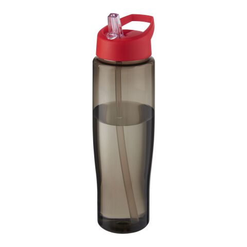 Bidón deportivo de 700 ml con tapa con boquilla "H2O Active® Eco Tempo" Rojo-Carbón | sin montaje de publicidad | no disponible | no disponible