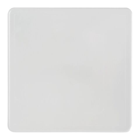 Posavasos de plástico cuadrado Renzo Blanco | sin montaje de publicidad | no disponible | no disponible