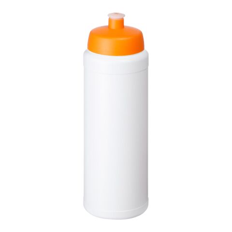 Bidón deportivo con tapa de 750 ml &quot;Baseline® Plus&quot; Transparente-Naranja | sin montaje de publicidad | no disponible | no disponible