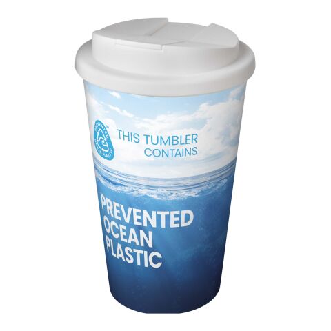 Vaso isotérmico Brite-Americano® POP 350 ml con tapa antiderrame Blanco | sin montaje de publicidad | no disponible | no disponible