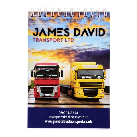 Cuaderno A6 con anillas de alambre de Desk-Mate® Blanco | 50 pages | sin montaje de publicidad | no disponible | no disponible