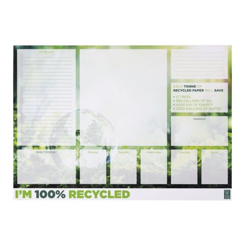 Libreta A2 de papel reciclado &quot;Desk-Mate®&quot; Blanco | 25 pages | sin montaje de publicidad | no disponible | no disponible