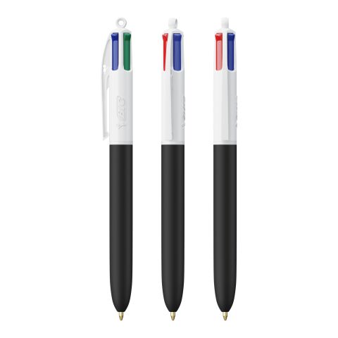 BIC® 4 Colours Soft Blanco-Negro intenso | Impresión De Pantalla 1 color | Cuerpo-a la derecha del clip&nbsp; | 30.00 mm x 43.00 mm