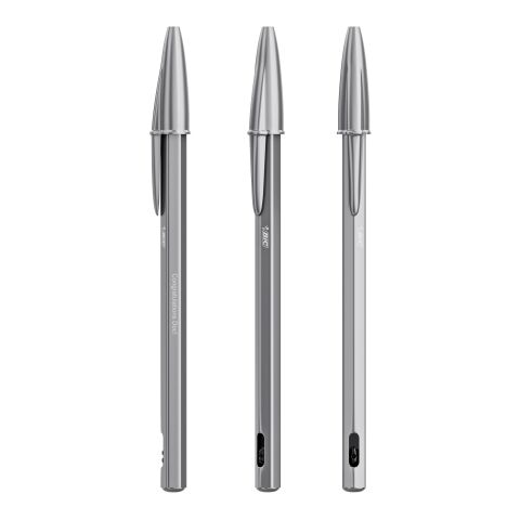 BIC® Cristal® Re New tinta azul | tinta negra | Grabado | Cuerpo-centrado al clip | 2.00 mm x 68.00 mm