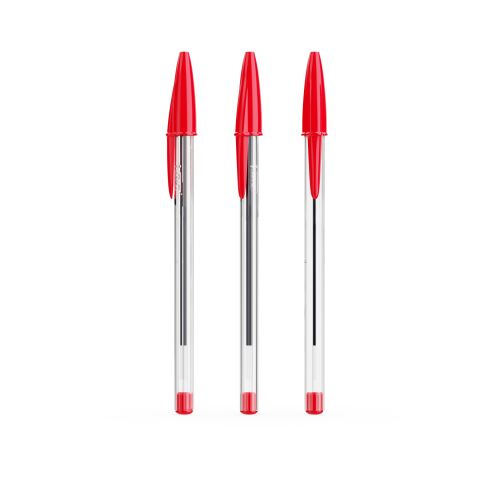 BIC® Cristal® Expression rojo | tinta roja | Impresión Digital Completa | Cuerpo-total | 26.00 mm x 110.00 mm