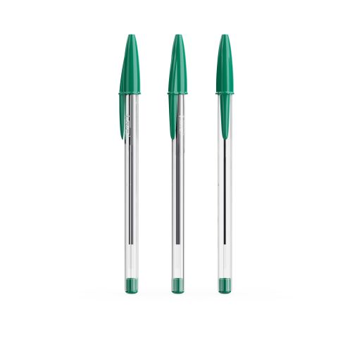 BIC® Cristal® Expression verde | tinta verde | Impresión Digital Completa | Cuerpo-Total | 26.00 mm x 110.00 mm