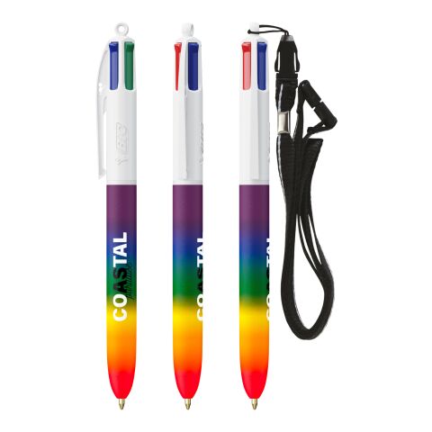BIC® 4 Colours® Rainbow Decor + Lanyard Rojo-Grün Silber Rot