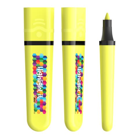 BIC® Highlighter Flat Amarillo | sin montaje de publicidad | no disponible | no disponible
