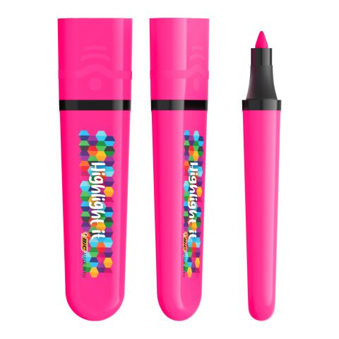 BIC® Highlighter Flat Rosa | sin montaje de publicidad | no disponible | no disponible