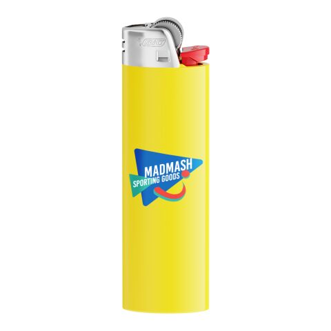 BIC® J26 Encendedor Amarillo claro | Impresión De Pantalla 1 color | Cuerpo-cara a | 20.00 mm x 50.00 mm