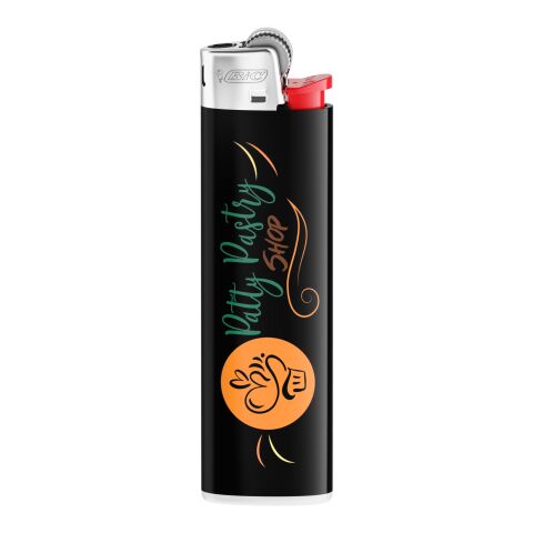 BIC® J23 Encendedor Negro intenso | Impresión De Pantalla 1 color | Cuerpo-cara c | 16.00 mm x 50.00 mm