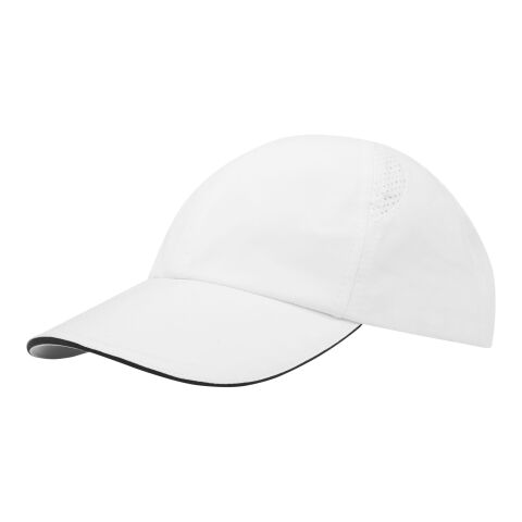 Gorra sandwich reciclada de 6 paneles Cool Fit GRS "Morion" Estándar | Blanco | no disponible | sin montaje de publicidad | no disponible | no disponible | no disponible