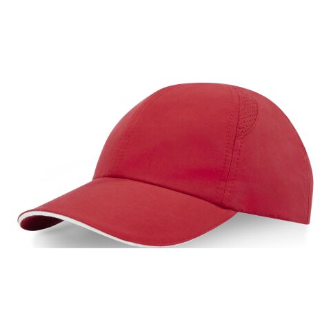 Gorra sandwich reciclada de 6 paneles Cool Fit GRS &quot;Morion&quot; Estándar | Rojo | sin montaje de publicidad | no disponible | no disponible | no disponible