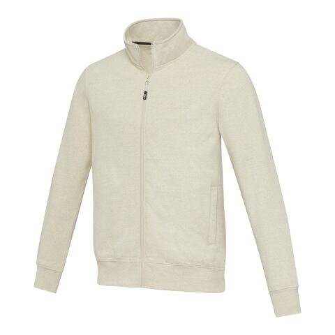 Sudadera con cremallera completa de material reciclado unisex "Galena" Oatmeal | XXS