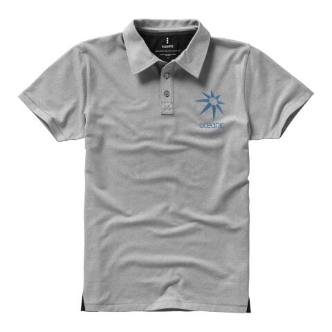 Polo de manga corta "Markham" Mezcla de grises | S
