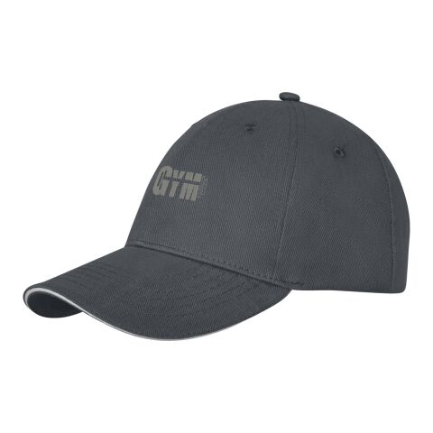 Gorra con ribete de 6 paneles &quot;Darton&quot; Estándar | Gris tormenta | sin montaje de publicidad | no disponible | no disponible | no disponible