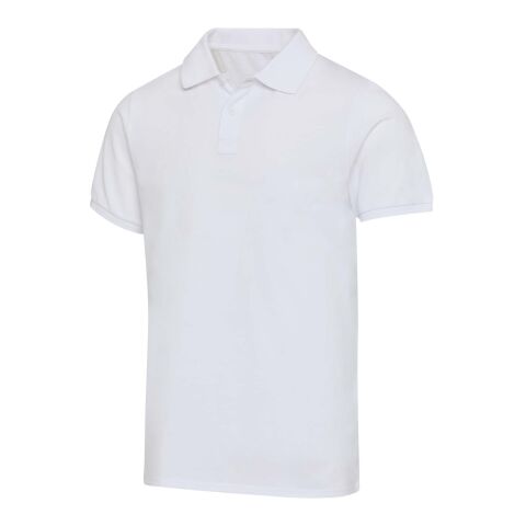 Polo de material reciclado orgánico de 220&nbsp;g/m² con certificado OCS de manga corta unisex "Beryl" Estándar | Blanco | XS | sin montaje de publicidad | no disponible | no disponible | no disponible