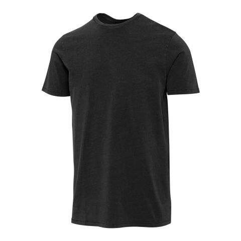 Camiseta de manga corta lavada de 160&nbsp;g/m2 para hombre "Nanaimo" Estándar | Negro intenso | XL | sin montaje de publicidad | no disponible | no disponible | no disponible