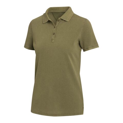 Polo de 200 g/m2 lavado para mujer "Calgary" Estándar | Forest Green2 | M | sin montaje de publicidad | no disponible | no disponible | no disponible