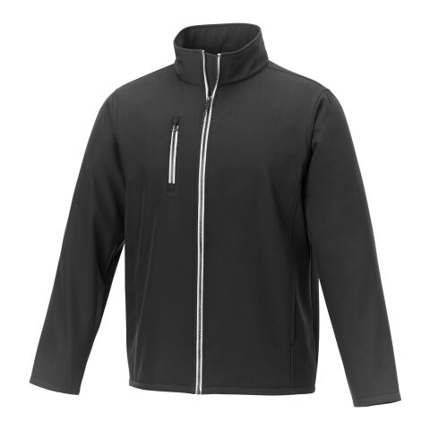 Chaqueta softshell reciclada GRS para hombre de Orion Negro intenso | 3XL