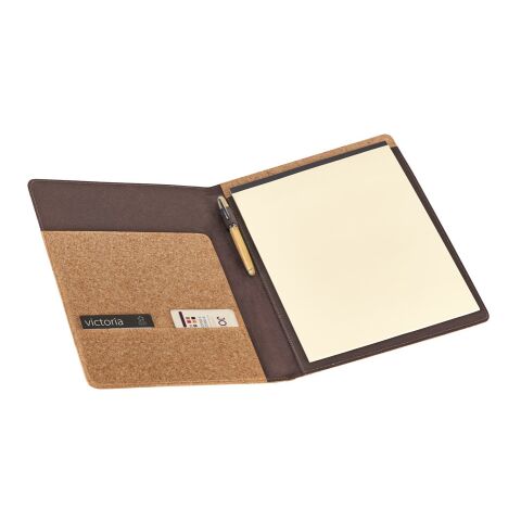 SERPA. Carpeta de corcho A4 con un bloque de hojas lisas Beige | sin montaje de publicidad | Sin forro | A4