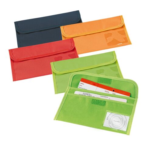 AIRLINE. Porta documentos de viaje Azul | sin montaje de publicidad