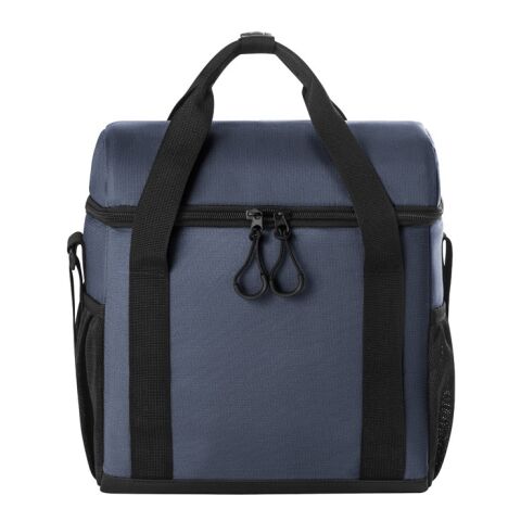 ROMA M. Bolsa térmica acolchada en poliéster reciclado 600D ripstop 11 L Azul | sin montaje de publicidad