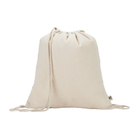 MAIORCA. Bolsa mochila 100% algodón reciclado (180 g/m²) Beige | sin montaje de publicidad
