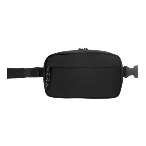 MYKONOS. Riñonera de poliéster reciclado 600D y forro en poliéster reciclado 210D Negro | sin montaje de publicidad