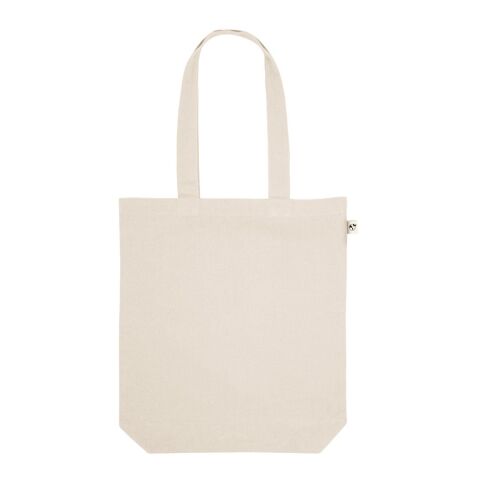 HARBOR. Bolsa de algodón reciclado (70%) y poliéster (30% rPET) (280 g/m²) Beige | sin montaje de publicidad