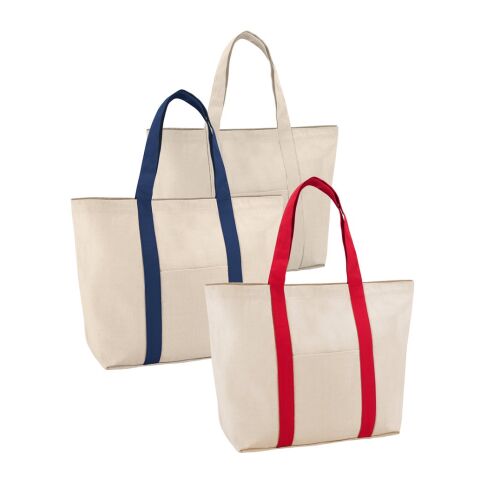 VILLE. Bolsa de lona 100% algodón (280 g/m²) Azul | sin montaje de publicidad