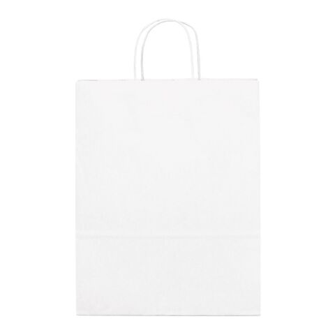 CABAZON. Bolsa de papel kraft (90 g/m²) Blanco | sin montaje de publicidad