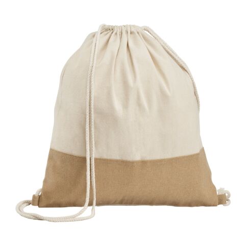 SABLON. Mochila 100% algodón (160 g/m²) Beige | sin montaje de publicidad