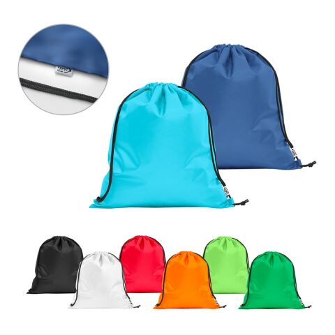 PEMBA. Bolsa tipo mochila en 190T poliéster reciclado (100% rPET) Negro | sin montaje de publicidad