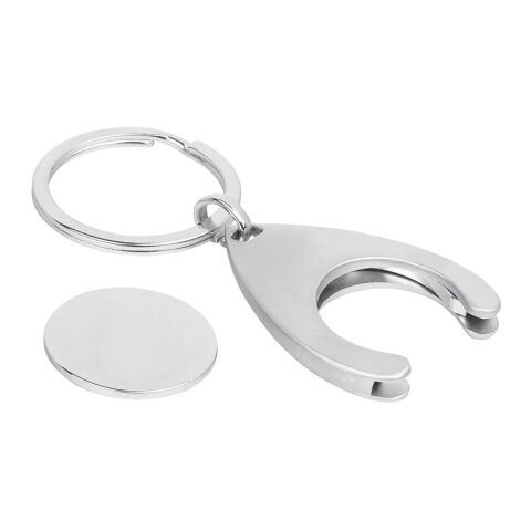 PORTHOS. Llavero de metal Cromado | sin montaje de publicidad