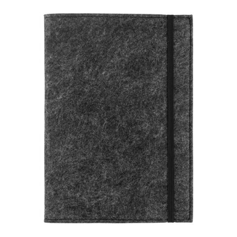 BALDWIN. Bloc de notas A5 con cubierta de fieltro reciclado (100% rPET) y páginas rayadas en papel 100% reciclado Impresión De Pantalla 1 color