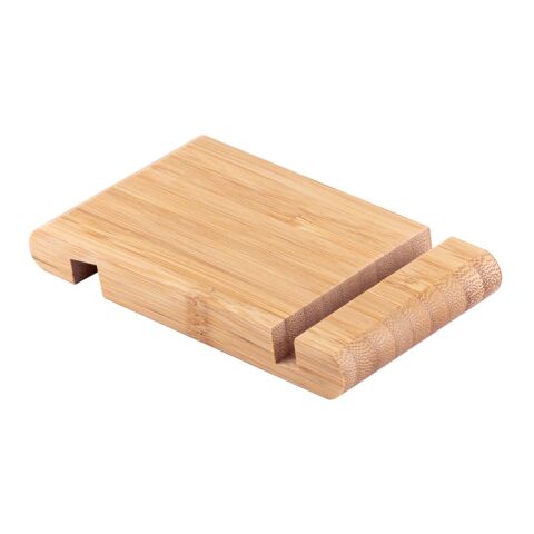 HABER. Soporte para móvil de bambú Beige | sin montaje de publicidad