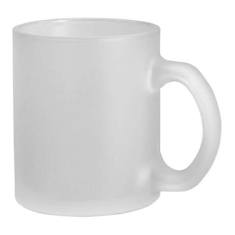 KENNY II. Taza de vidrio 340 mL Blanco | sin montaje de publicidad