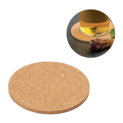 PISANI. Posavasos de corcho Beige | sin montaje de publicidad