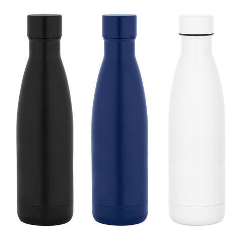 RE-BUFFON M. Termo fabricado con 93% acero inoxidable reciclado 520 mL Negro | sin montaje de publicidad