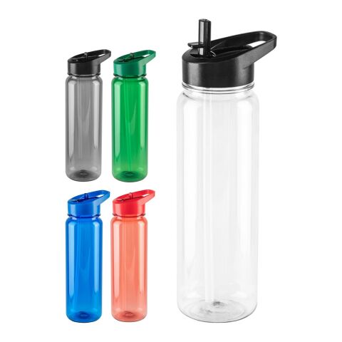 GILMORE. Botella deportiva de rPET con acabado translúcido brillante 750 ml Negro | sin montaje de publicidad