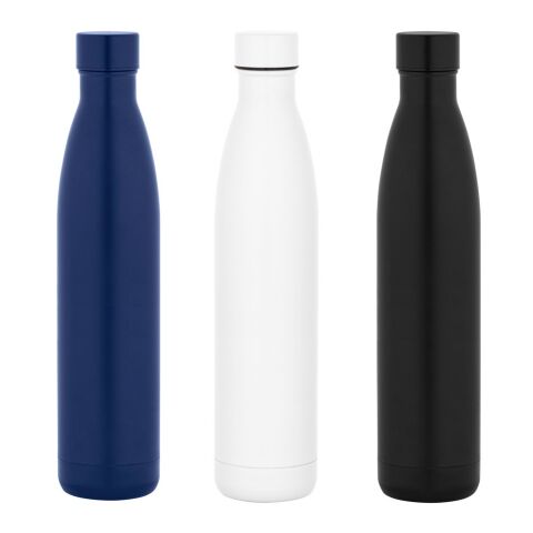 RE-BUFFON XL. Botella de acero inoxidable de doble pared (90% reciclado) Negro | sin montaje de publicidad