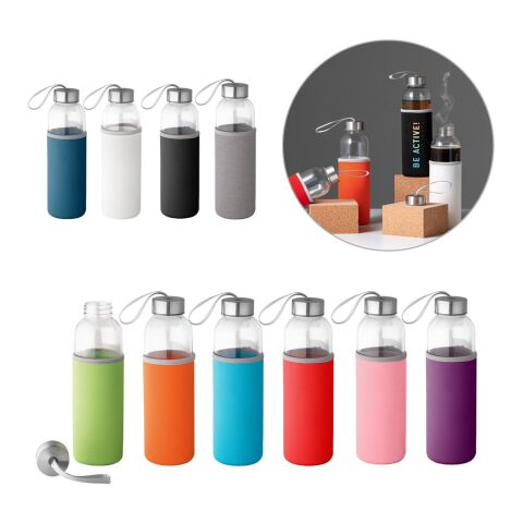 RAISE. Botella deportiva de 520 mL Negro | sin montaje de publicidad