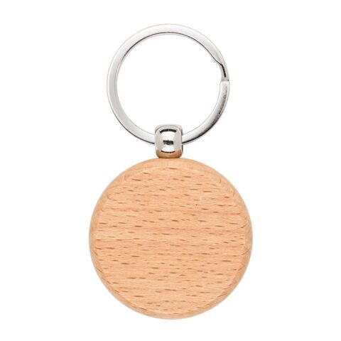 STEWIE ROUND. Llavero redondo de madera de haya Beige | sin montaje de publicidad