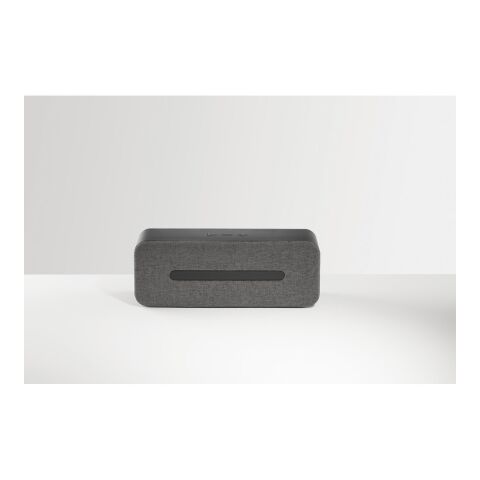 THUNDER. Altavoz portátil con micrófono gris antracita | sin montaje de publicidad