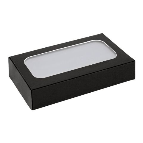 MARCET. Power bank slim 4&#039;000 mAh, fabricado en aluminio reciclado (100% rAL) y ABS reciclado (100% rABS) Negro | sin montaje de publicidad