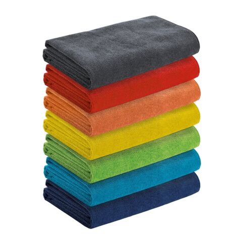 CALIFORNIA. Toalla de playa de microfibra (250 g/m²) Azul | sin montaje de publicidad