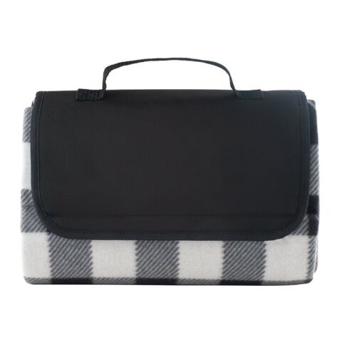 RILEY II. Manta de picnic forrada en EPE (180 g/m²) Negro | sin montaje de publicidad