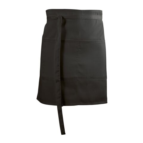 ROSEMARY. Delantal de bar de algodón y poliéster (150 g/m²) Negro | sin montaje de publicidad